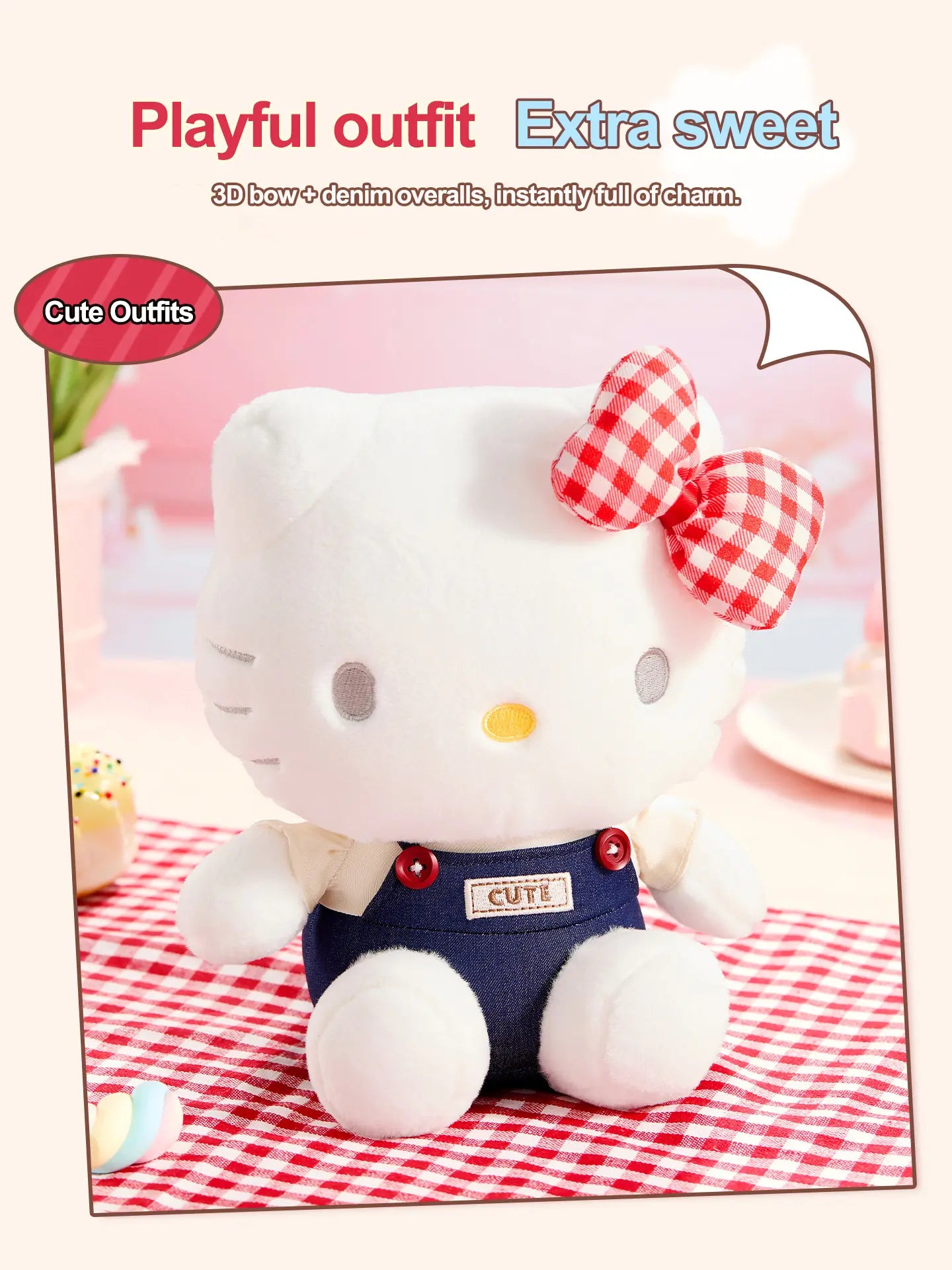  MINISO Genuine Chiikawa Cherry Blossom Plush Badge Pins| Qootoy