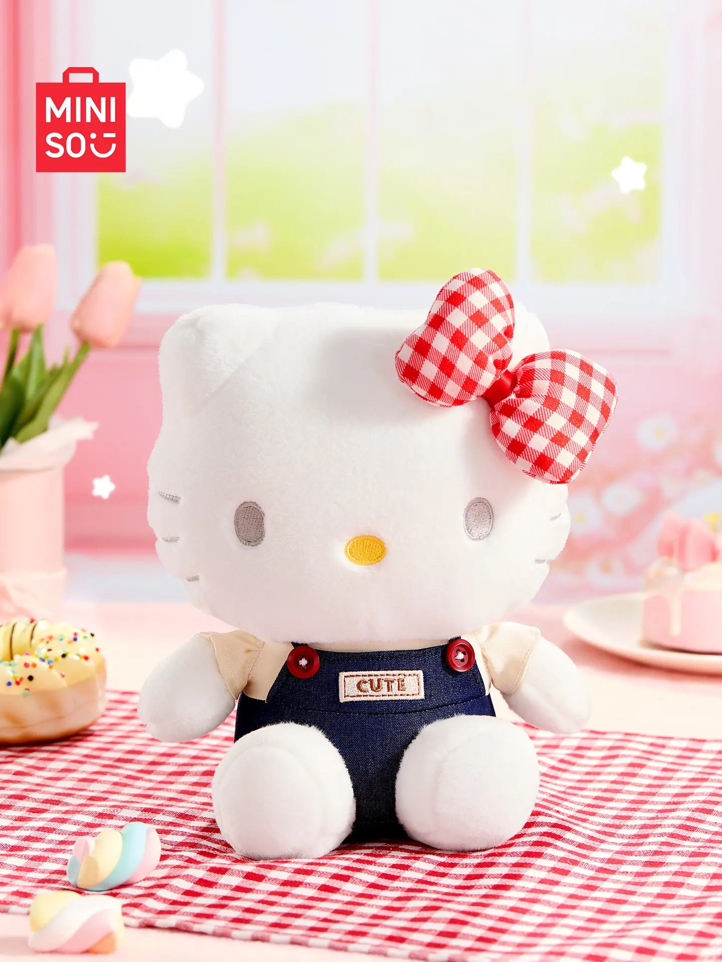  MINISO Genuine Chiikawa Cherry Blossom Plush Badge Pins| Qootoy