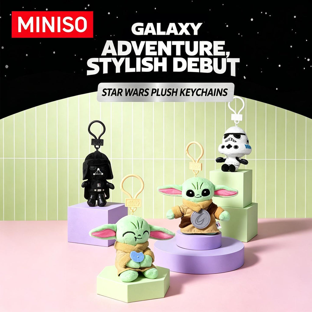 MINISO Star Wars Grogu Lying Plush Pillow & Hanging Pendant