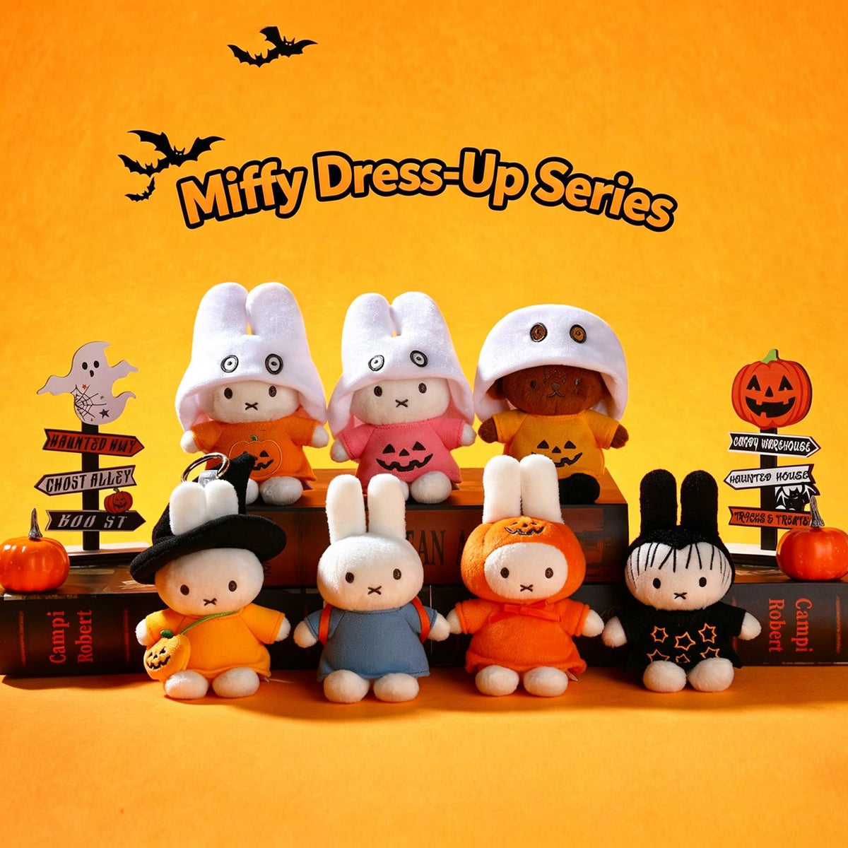 Miffy Dress‑up Series Plush Blind Box Bag Charm, Soft Fluffy Stuffed Rabbit Figure, Kawaii Collectible Pendant Ornament, Versatile Daily Decor, Sweet Halloween & Birthday Surprise Gift for Miffy Lovers