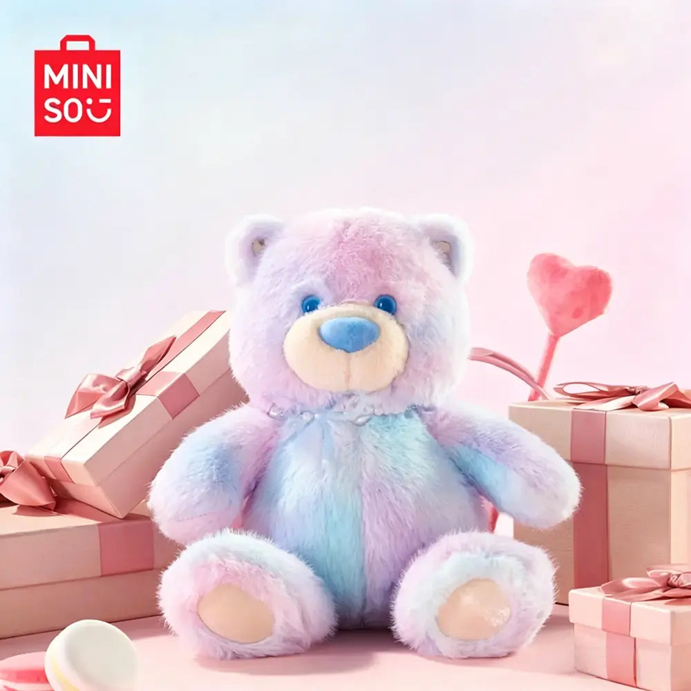 MINISO Gift Bear Iridescent Plush Doll
