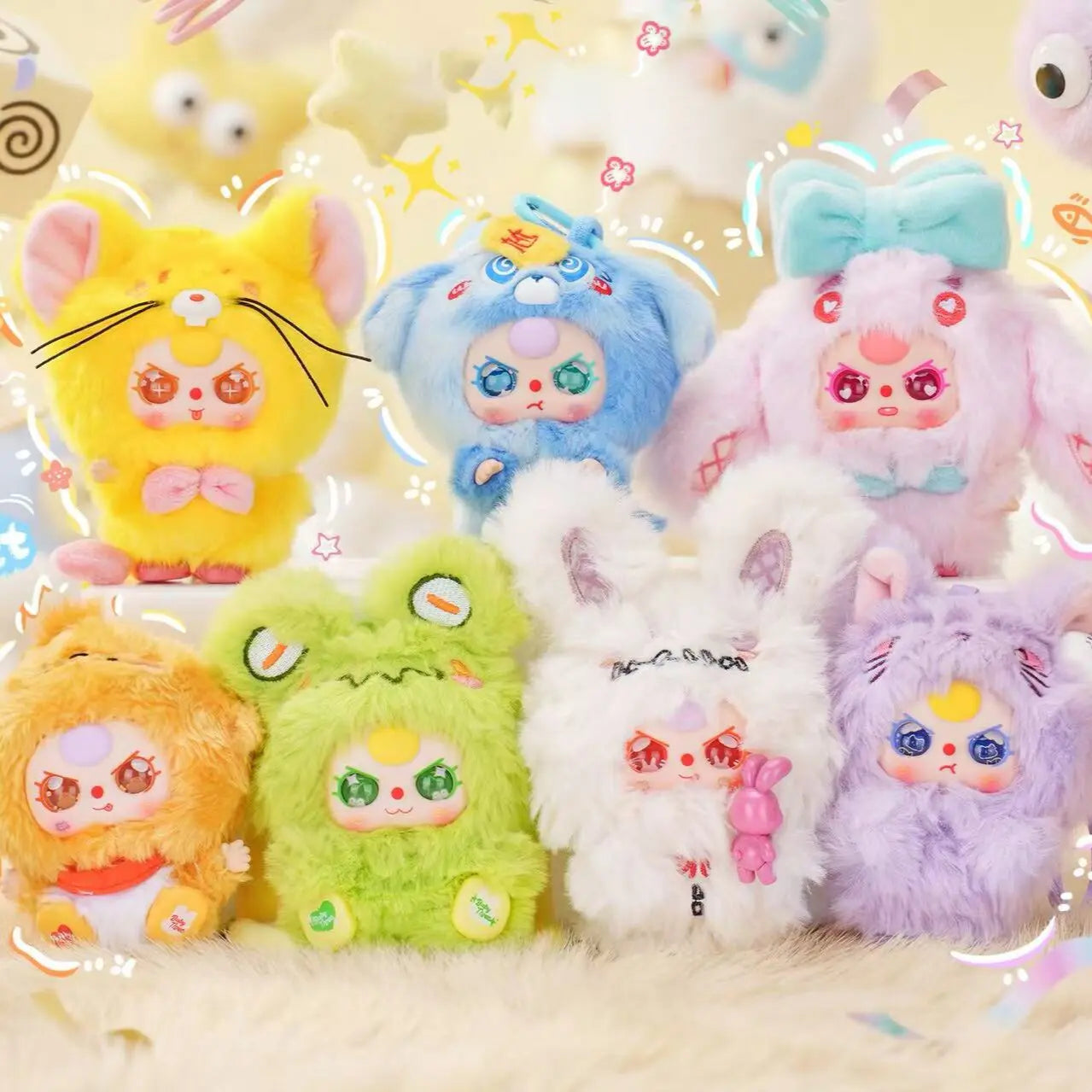Baby Three Super Cute Mini Plush Pendant Blind Box
