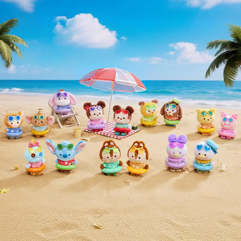 MICKEY&MINNIE Summer Swim Ring Series Plush Charm Blind Box