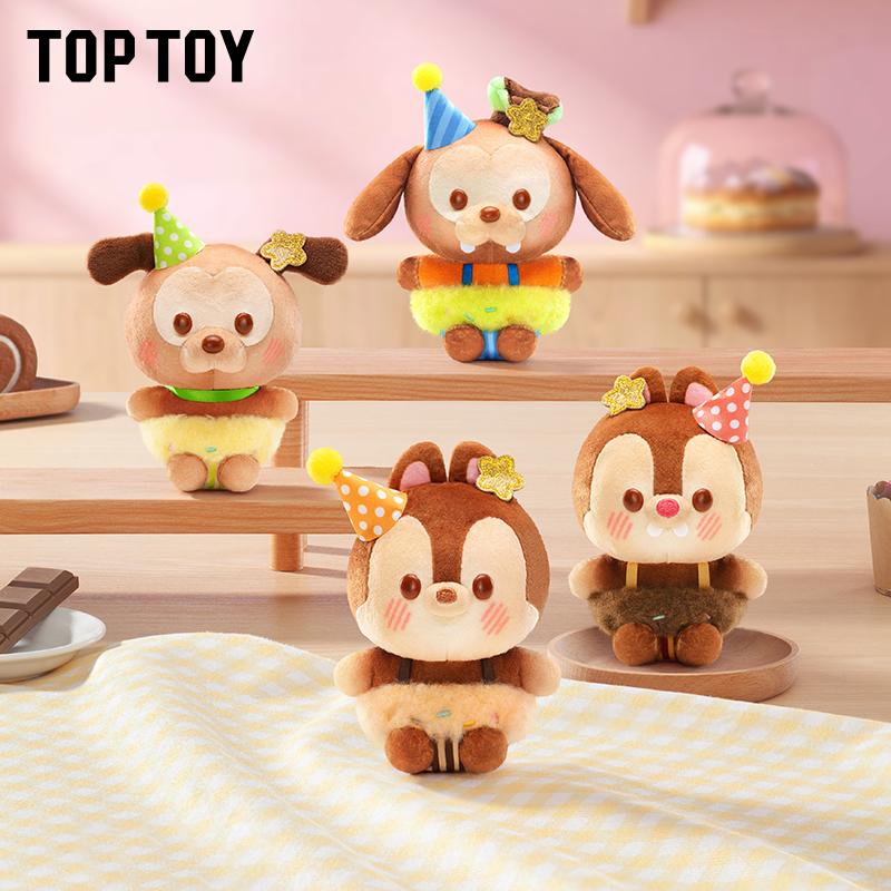 TOPTOY Mickey&Minnie Cocoa Workshop Plush Pendant Blind Box with Stitch