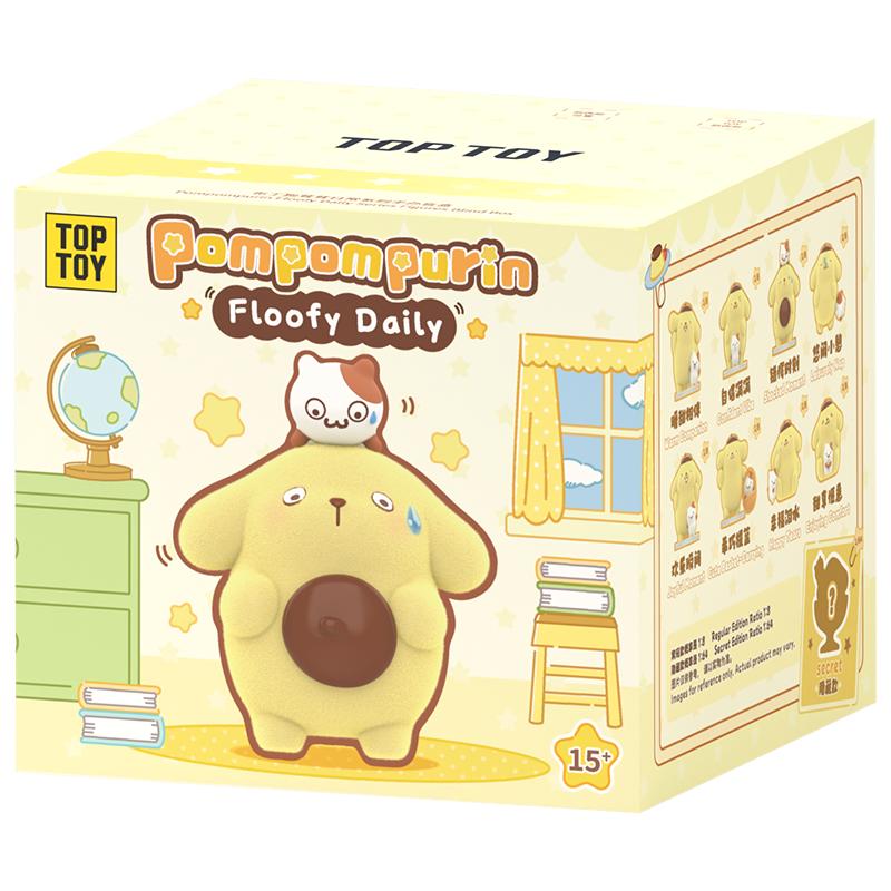 TOPTOY Pom Pom Purin Fluffy Daily Series Flocked Figure Blind Box