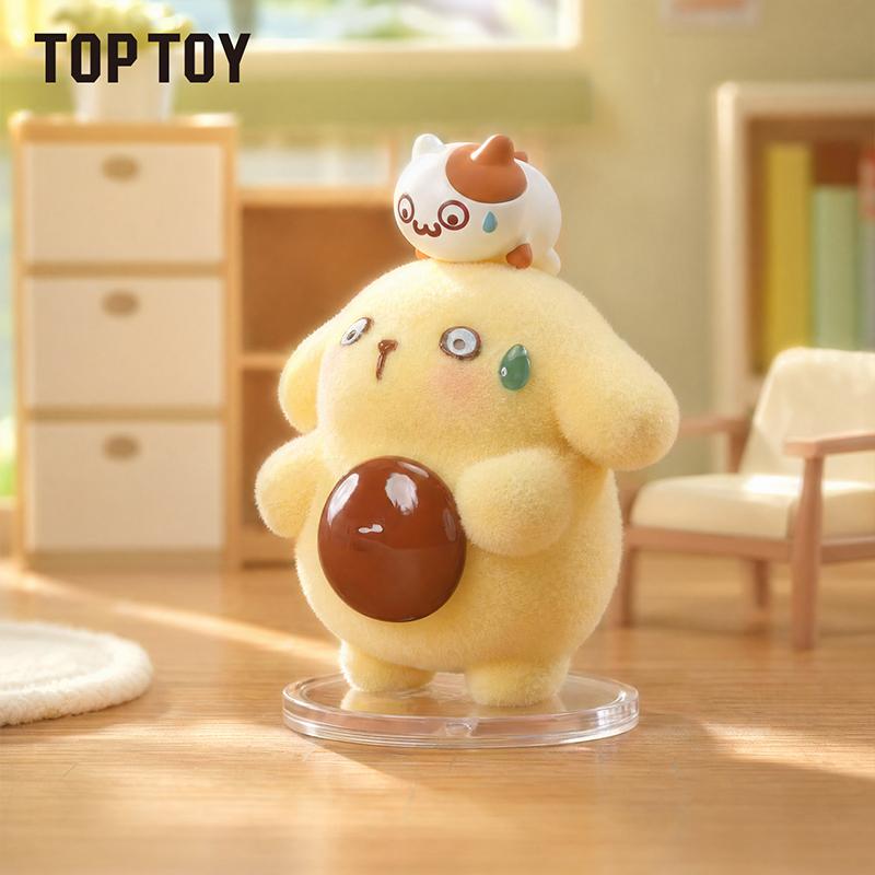 TOPTOY Pom Pom Purin Fluffy Daily Series Flocked Figure Blind Box