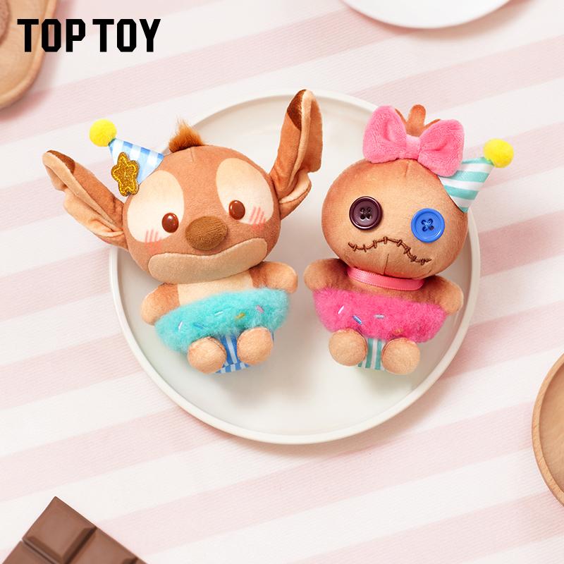 TOPTOY Mickey&Minnie Cocoa Workshop Plush Pendant Blind Box with Stitch