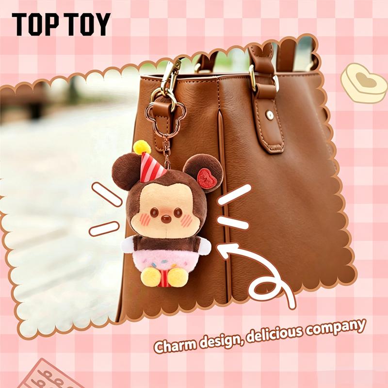 TOPTOY Mickey&Minnie Cocoa Workshop Plush Pendant Blind Box with Stitch