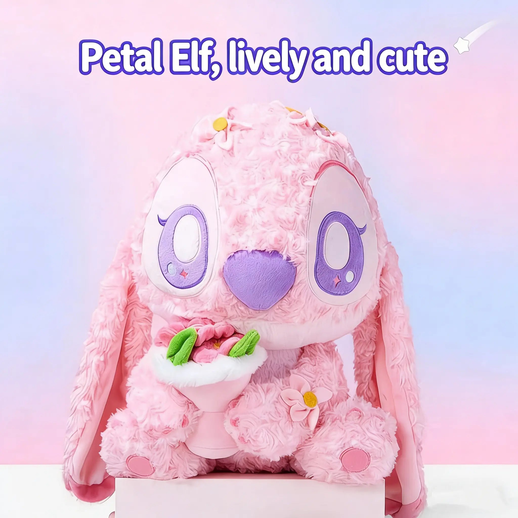 MINISO Stitch Petal Plush Sitting Doll | Qootoy