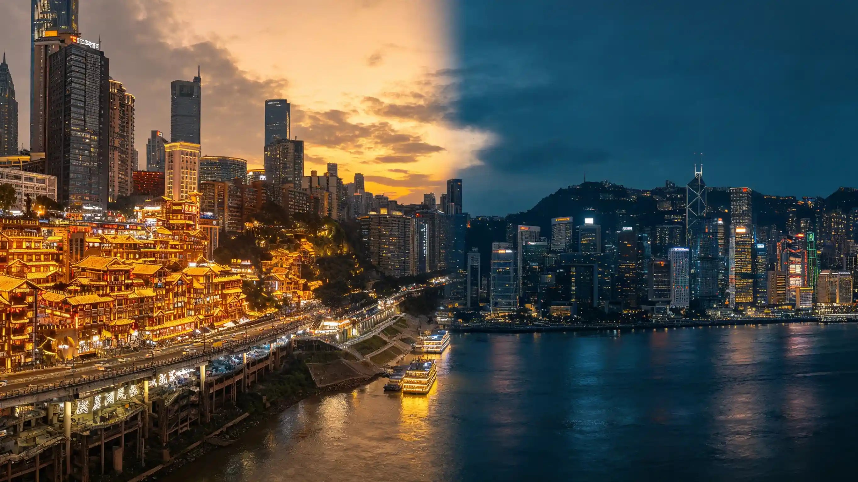 Comparison chart: Chongqing and Hong Kong｜qootoy