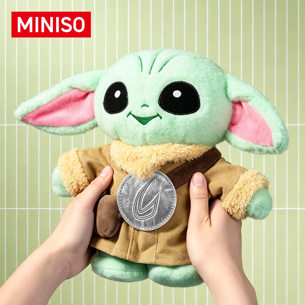 MINISO Star Wars Grogu Lying Plush Pillow & Hanging Pendant