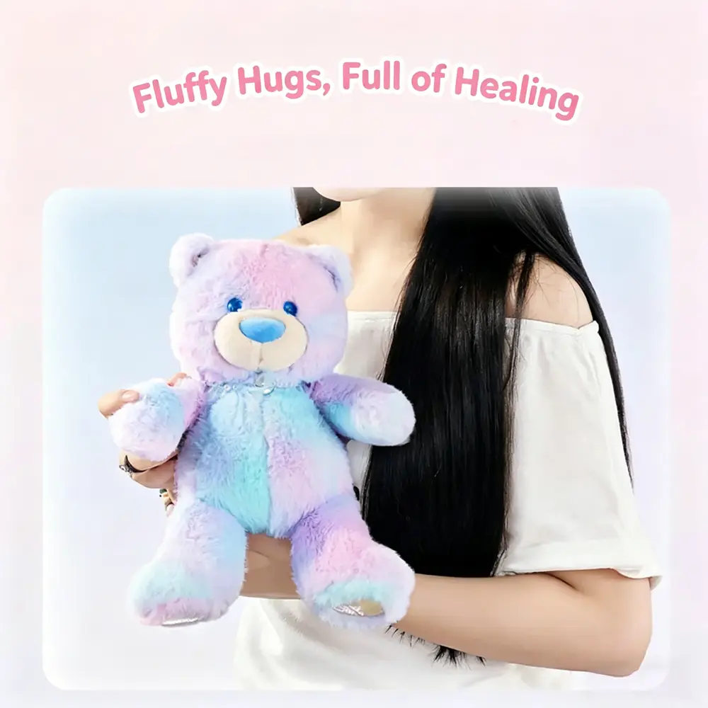 MINISO Gift Bear Iridescent Plush Doll