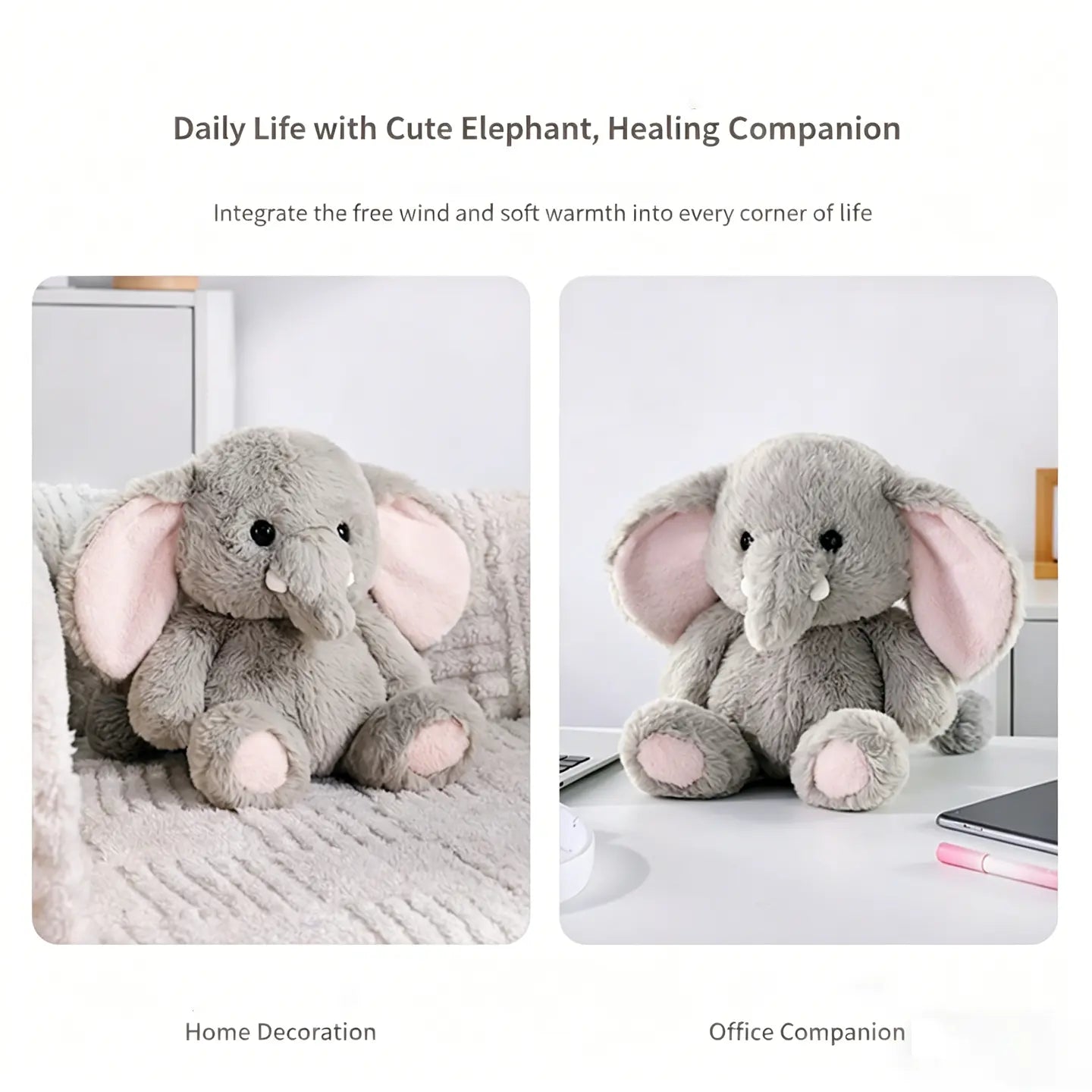 MINISO Row Sitting Series Elephant Plush Doll River