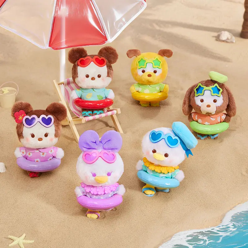 MICKEY&MINNIE Summer Swim Ring Series Plush Charm Blind Box
