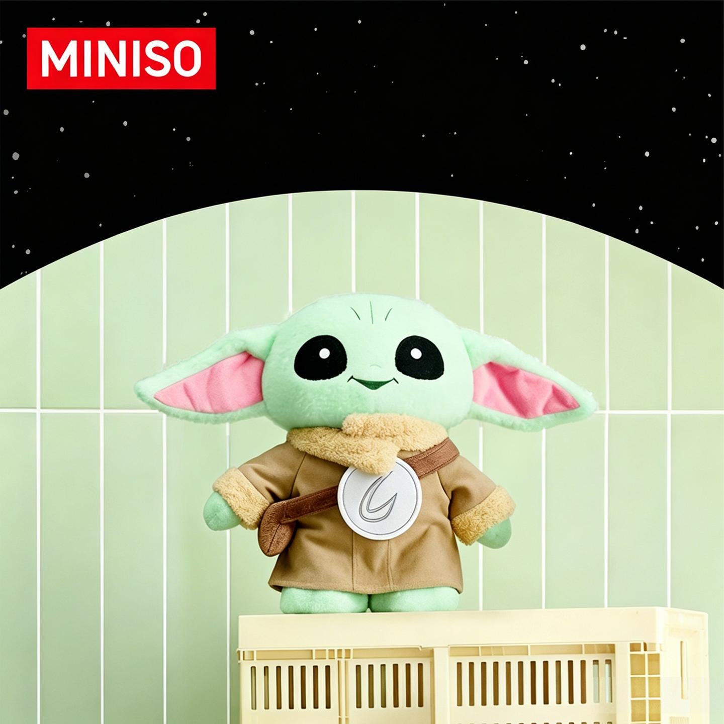 MINISO Star Wars Grogu Lying Plush Pillow & Hanging Pendant