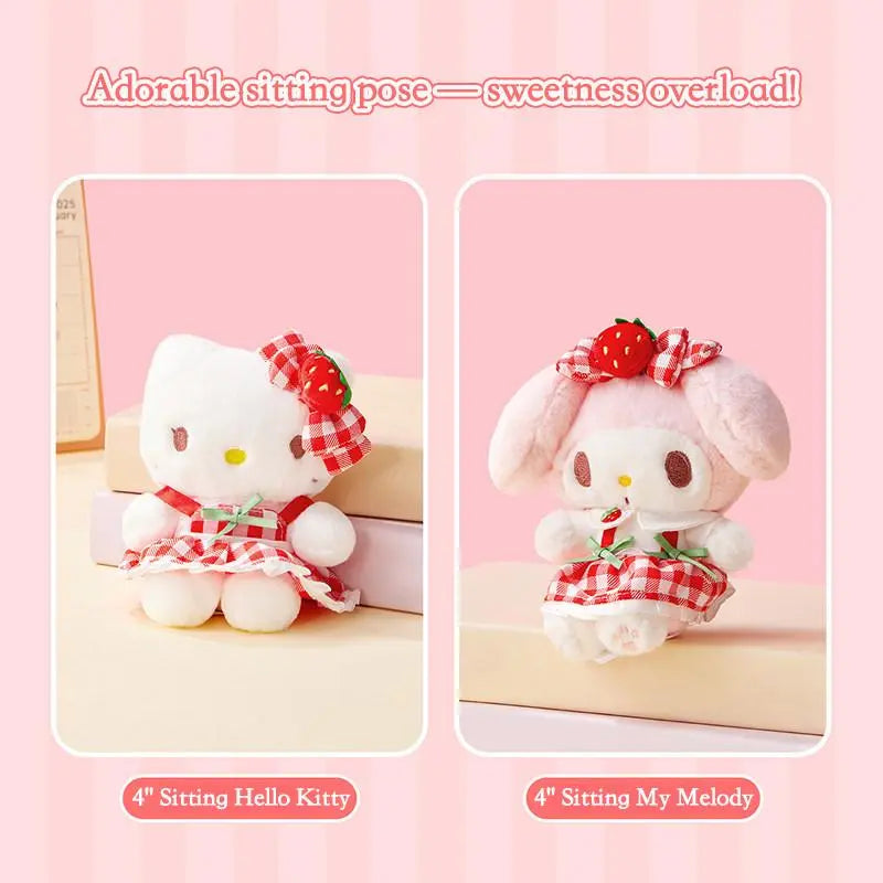 MINISO SR Plush Keychain – HK & Mel Soft Stuffed Doll Bag Charm | Qootoy