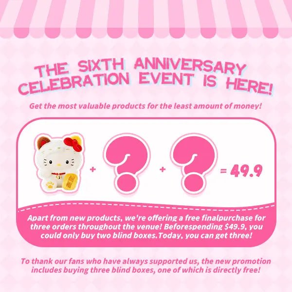 TOPTOY Series Blind Box – Cute Mel Plush Pendant Collectibles - Qootoy - Hong Kong Ying Yue Development Limited
