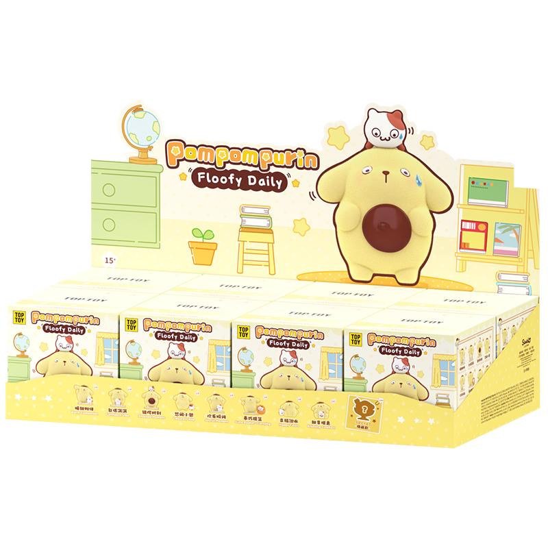 TOPTOY Pom Pom Purin Fluffy Daily Series Flocked Figure Blind Box