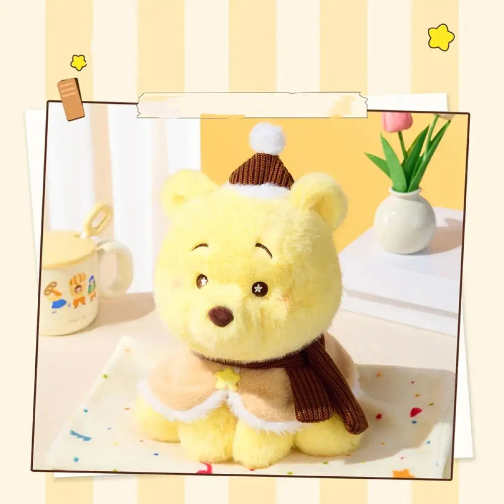 MINISO Winnie the Pooh Series Warm Cozy Sitting Plush Doll | Qootoy