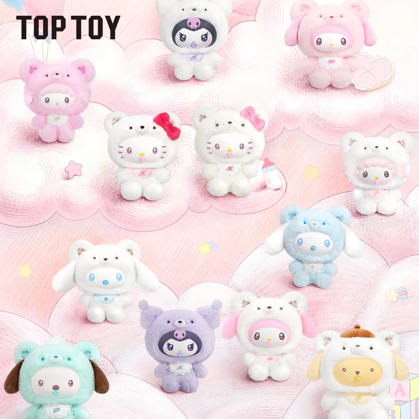 TOPTOY SR Little Bear Planet Series Plush Charm Blind Box | Qootoy
