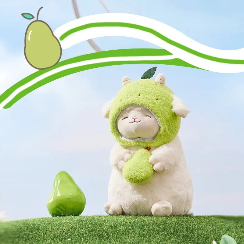 MINISO Adorable Sheep Series Standing Lamb Plush – Lucky with Pear - Qootoy - Hong Kong Ying Yue Development Limited