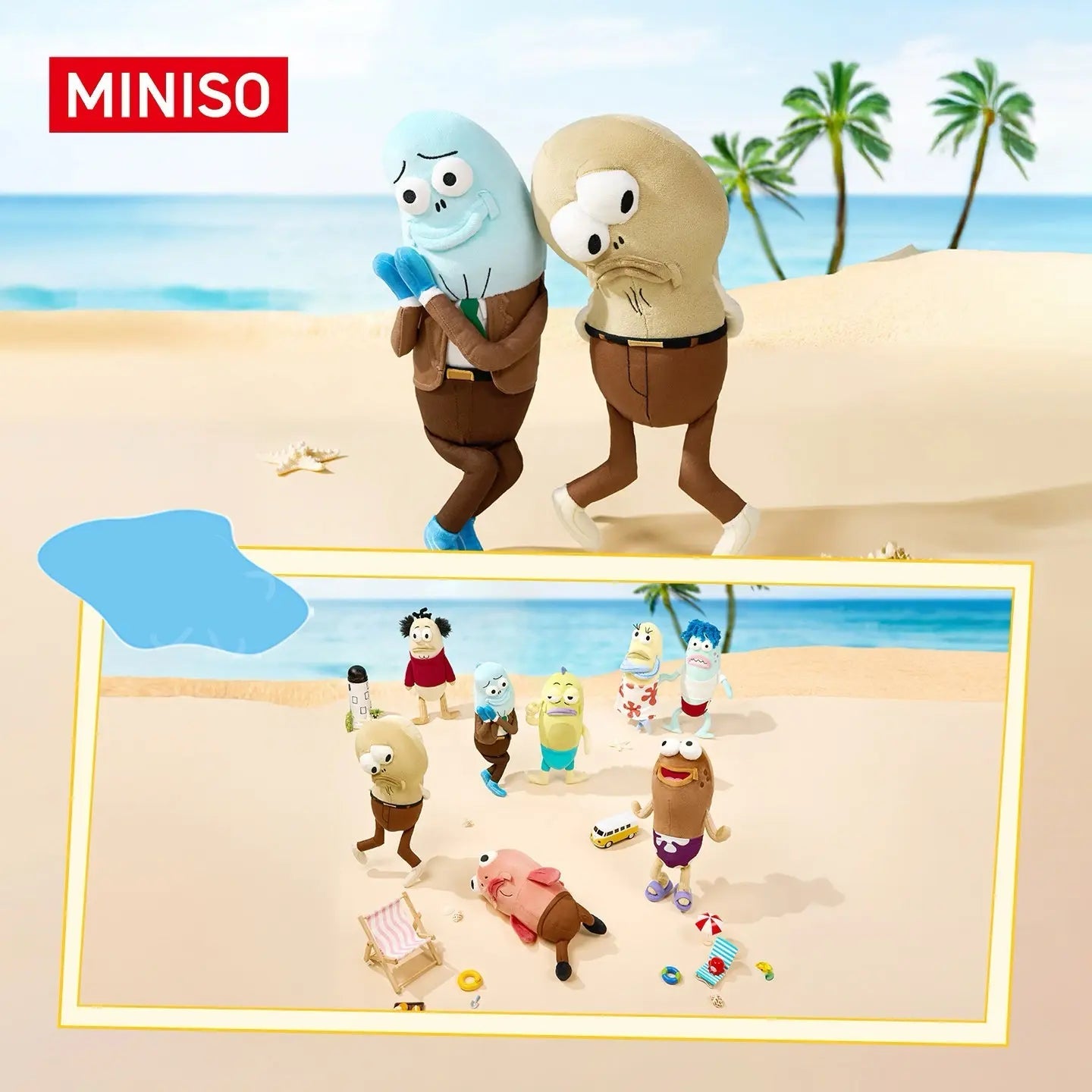 MINISO Bikini Bottom Residents Fish Plush Doll - Qootoy - Hong Kong Ying Yue Development Limited
