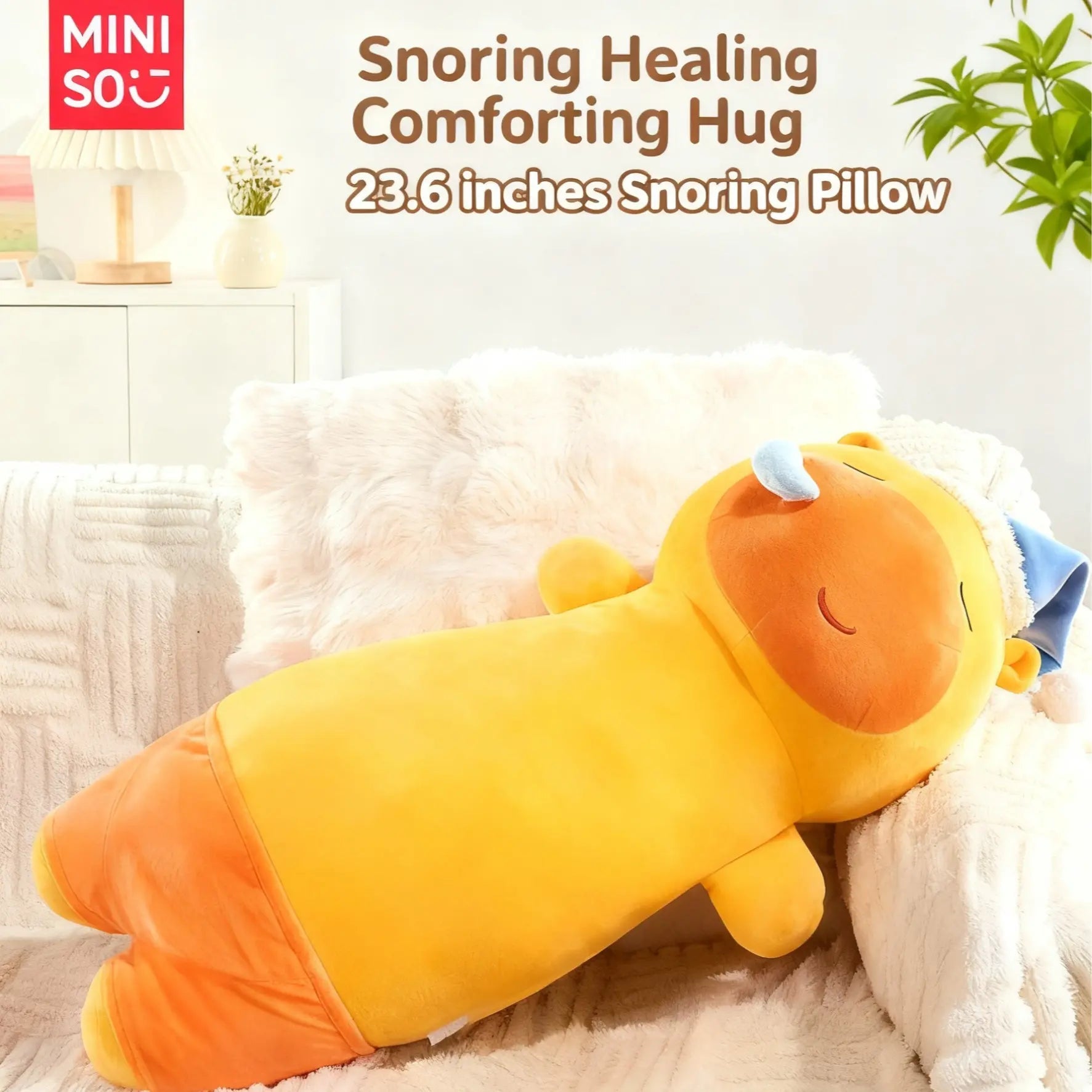 MINISO Capylulu Snoring Plush Pillow - Qootoy - Hong Kong Ying Yue Development Limited