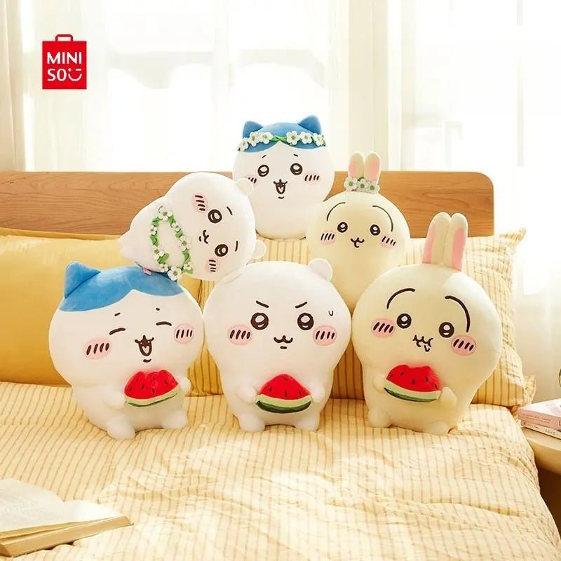 MINISO Chiikawa Floral Wreath and Watermelon Plush Doll soft plush toy