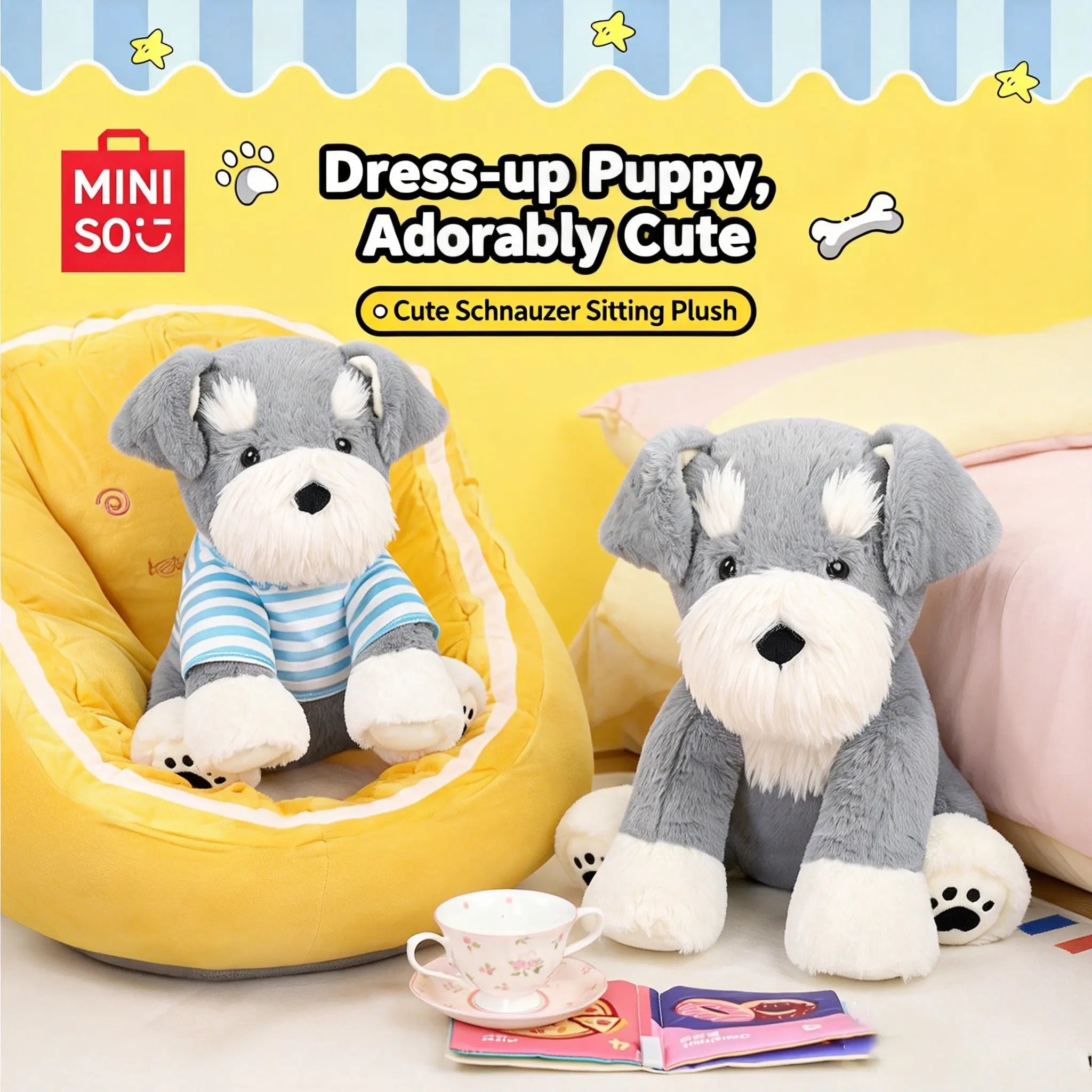 MINISO Cute Dog Plush Pillow - Qootoy - Hong Kong Ying Yue Development Limited
