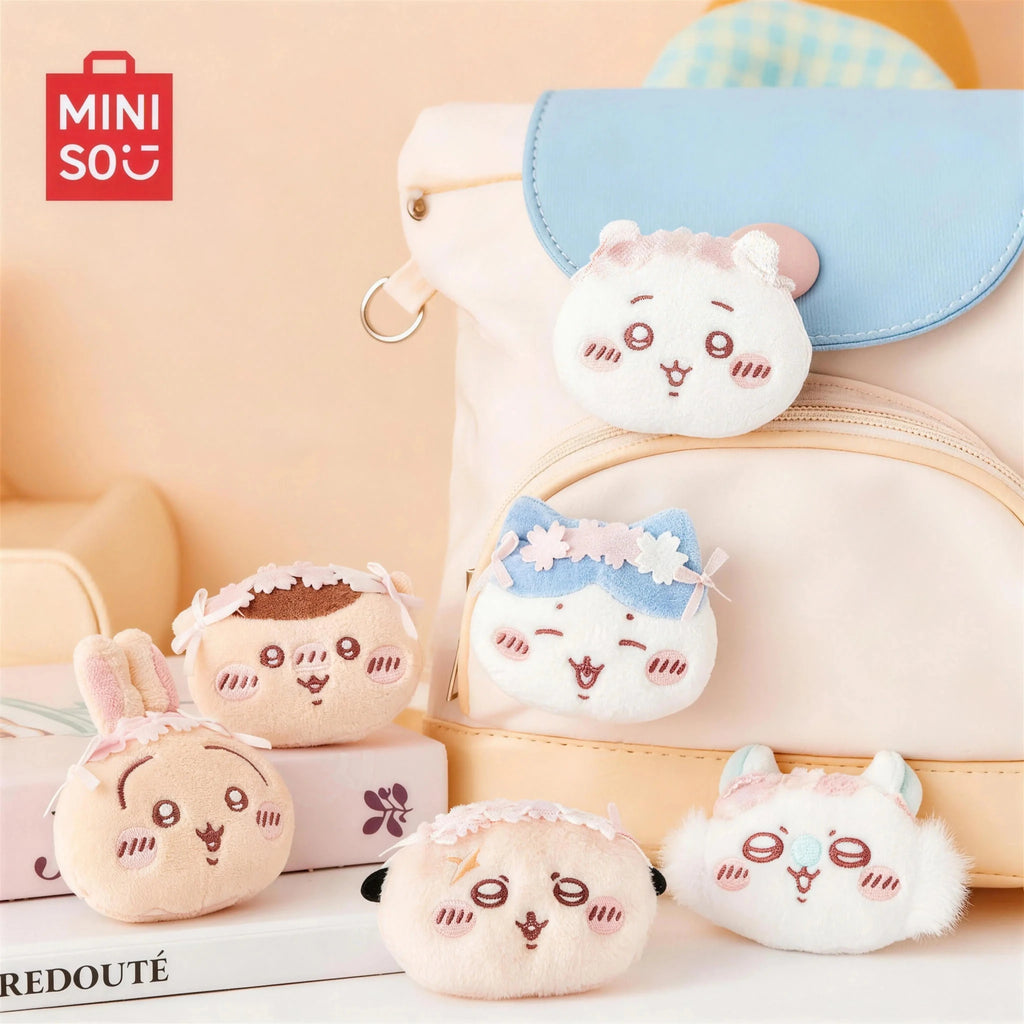 MINISO Genuine Chiikawa Cherry Blossom Plush Badge Pins - Qootoy - Hong Kong Ying Yue Development Limited