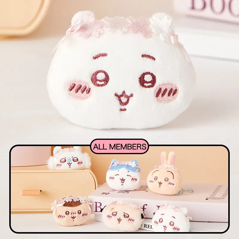 MINISO Genuine Chiikawa Cherry Blossom Plush Badge Pins soft plush toy