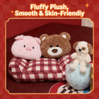MINISO Giffted Bear Series Big Head Pillow Plush Toy - Qootoy - Hong Kong Ying Yue Development Limited