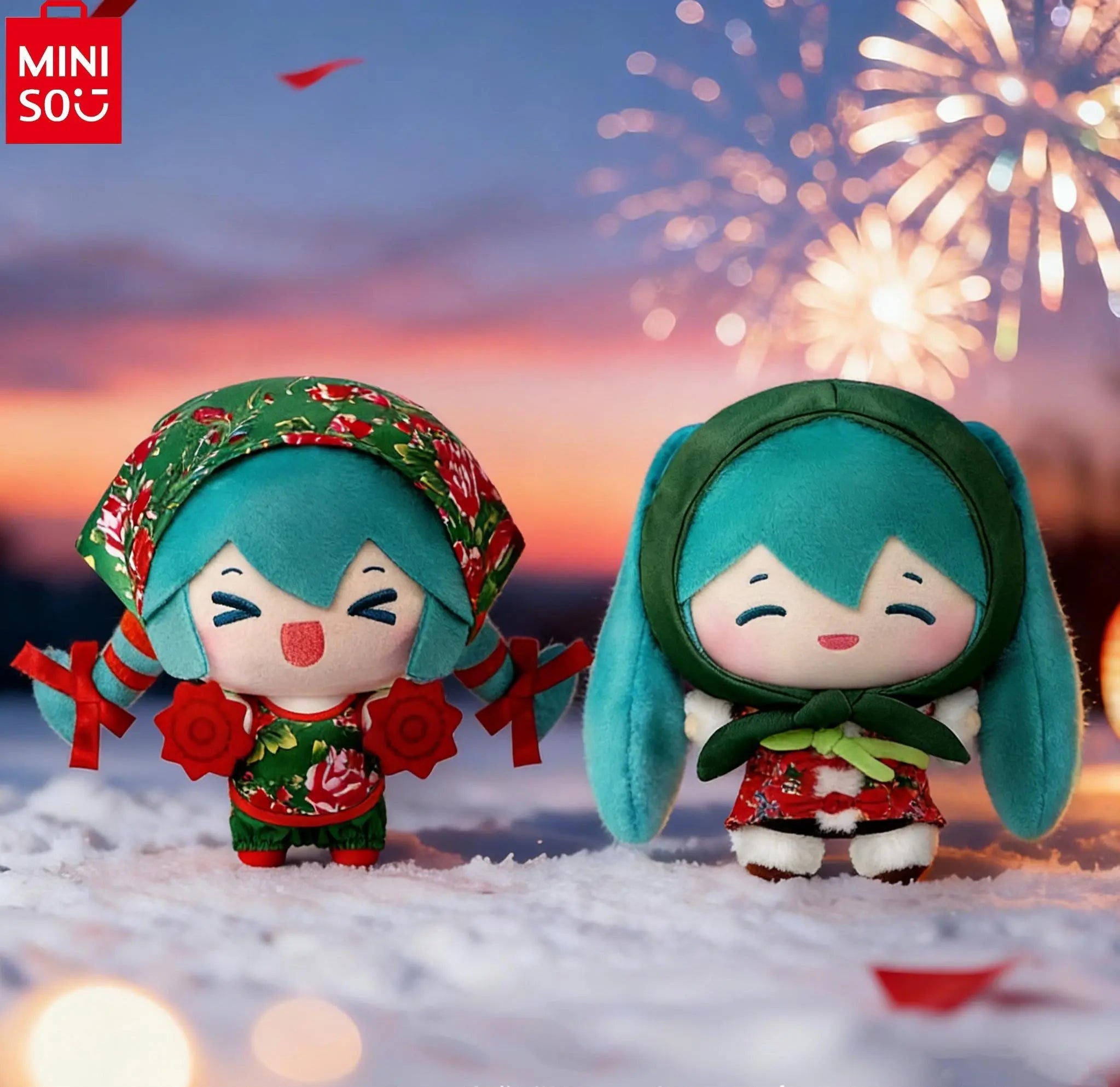 MINISO Hatsune Miku Chinese New Year Plush Toy - Qootoy - Hong Kong Ying Yue Development Limited