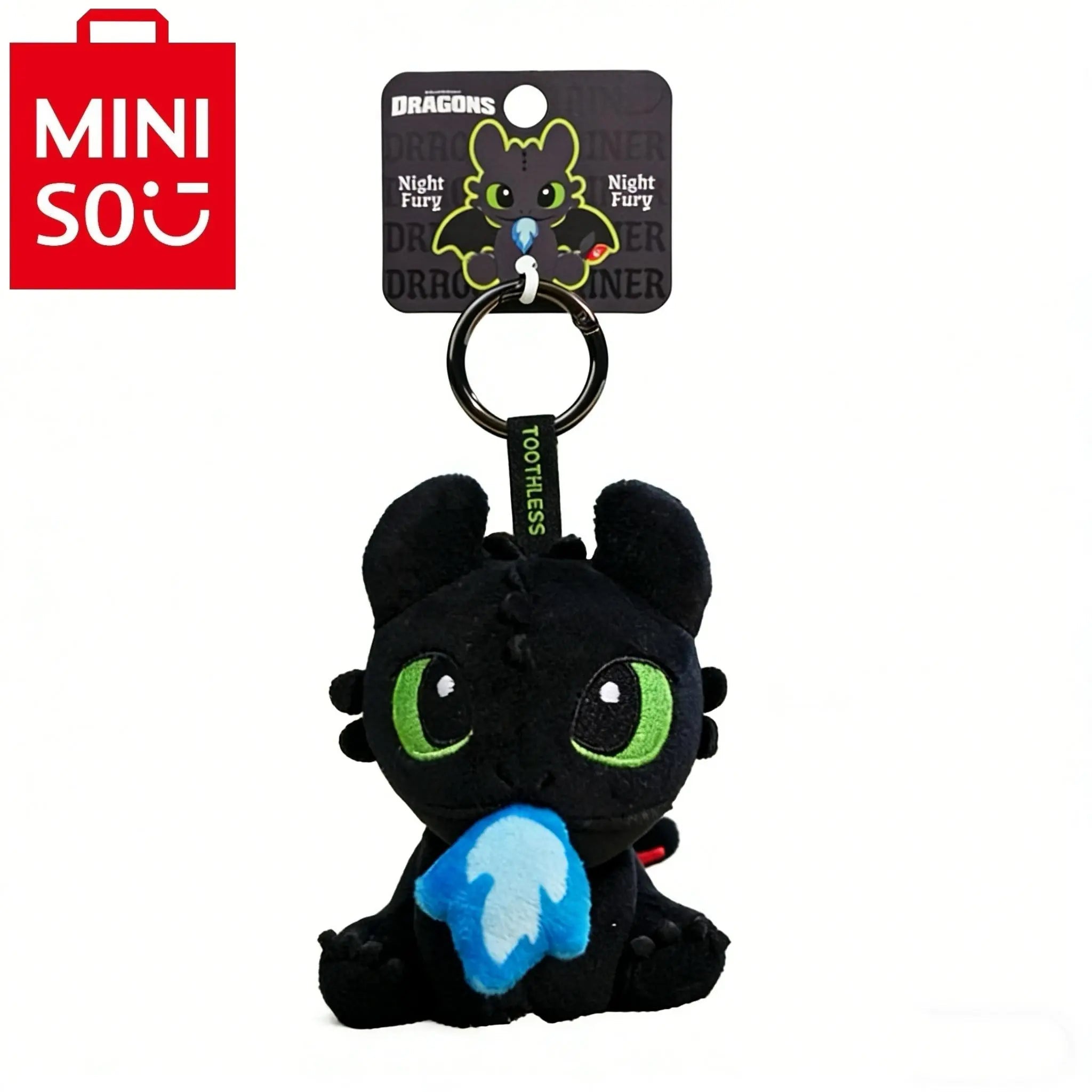 MINISO How To Train Your Dragon Toothless Plush Doll Pendant Bag Charm - Qootoy - Hong Kong Ying Yue Development Limited