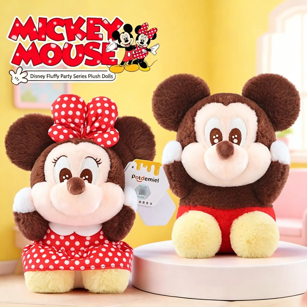 MINISO Micky&Minnie Cute Plush Dolls - Qootoy-Hong Kong Ying Yue Development Limited
