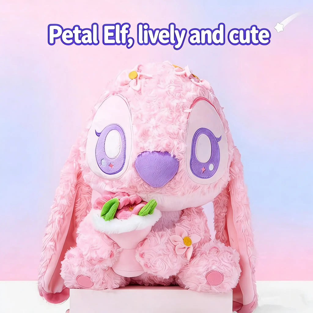 MINISO Stitch Petal Plush Sitting Doll - Qootoy - Hong Kong Ying Yue Development Limited