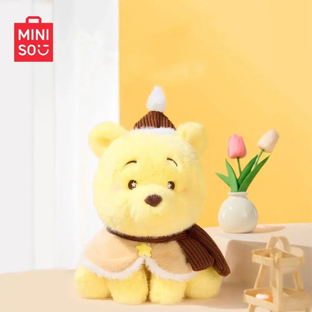MINISO Winnie the Pooh Series Warm Cozy Sitting Plush Doll - Qootoy - Hong Kong Ying Yue Development Limited