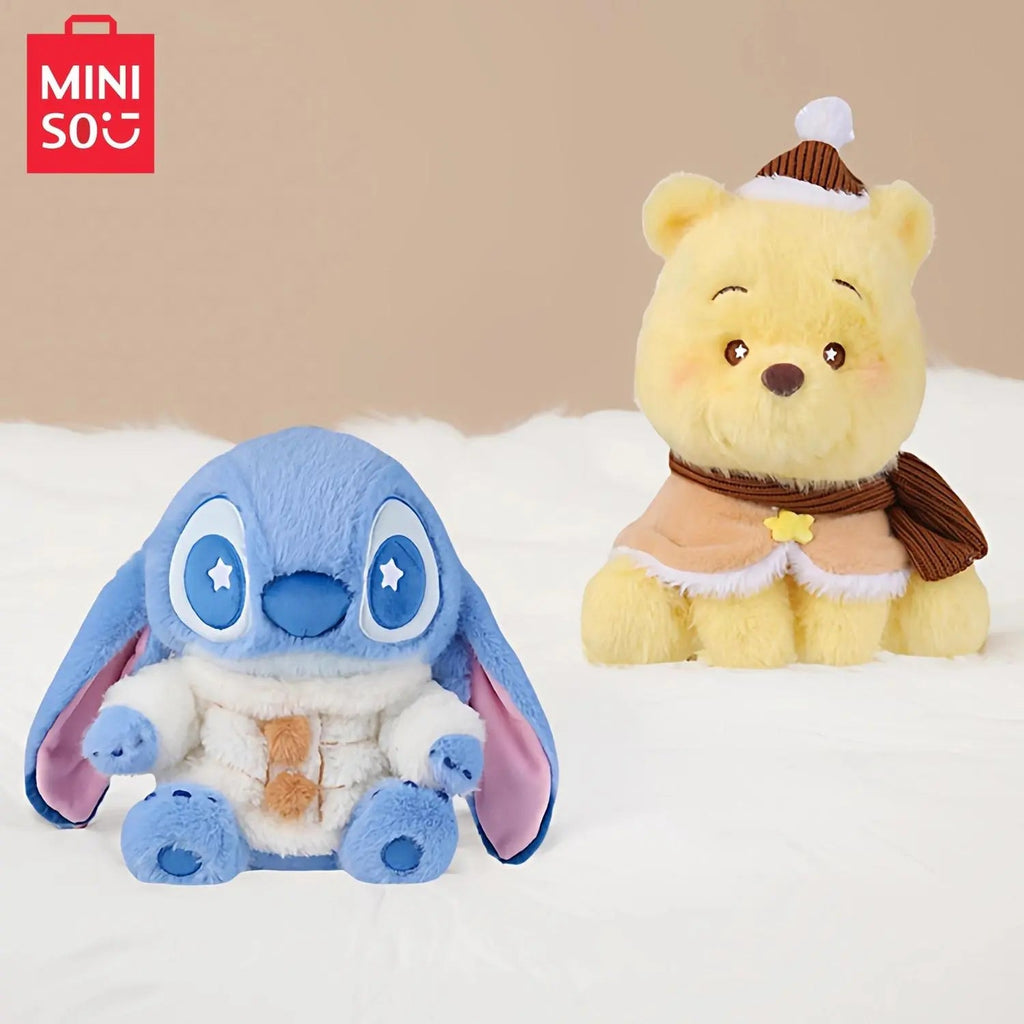 MINISO Winnie the Pooh Series Warm Cozy Sitting Plush Doll - Qootoy - Hong Kong Ying Yue Development Limited