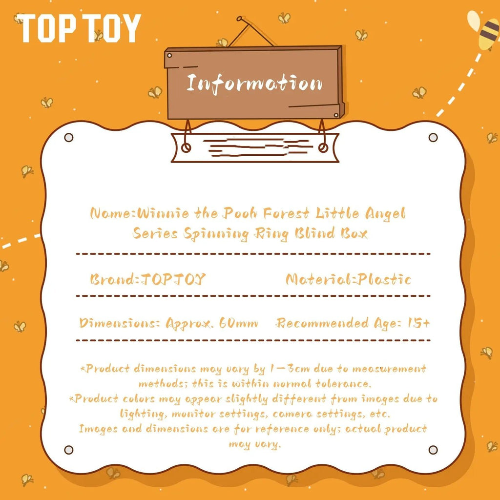 TOPTOY Winnie the Pooh Angel Spinning Ring Blind Box - Qootoy - Hong Kong Ying Yue Development Limited