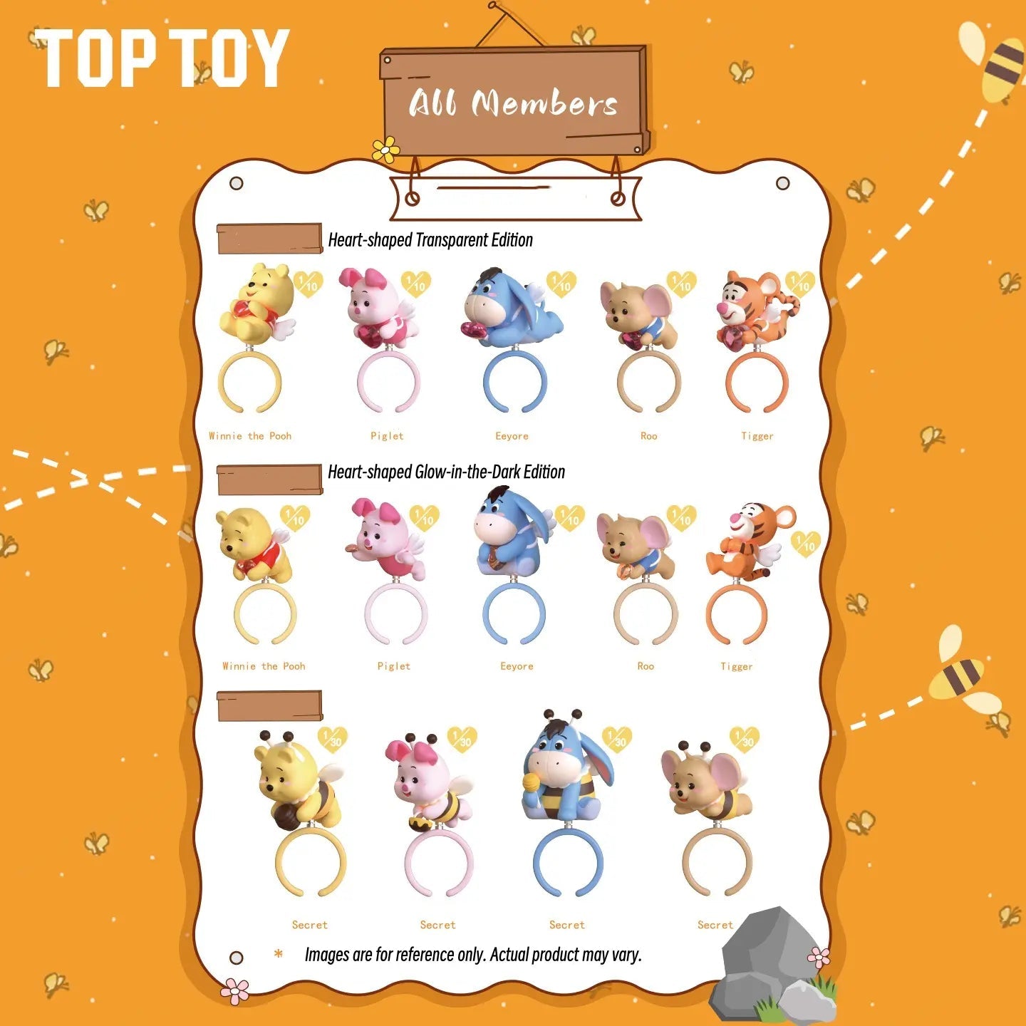 TOPTOY Winnie the Pooh Angel Spinning Ring Blind Box - Qootoy - Hong Kong Ying Yue Development Limited