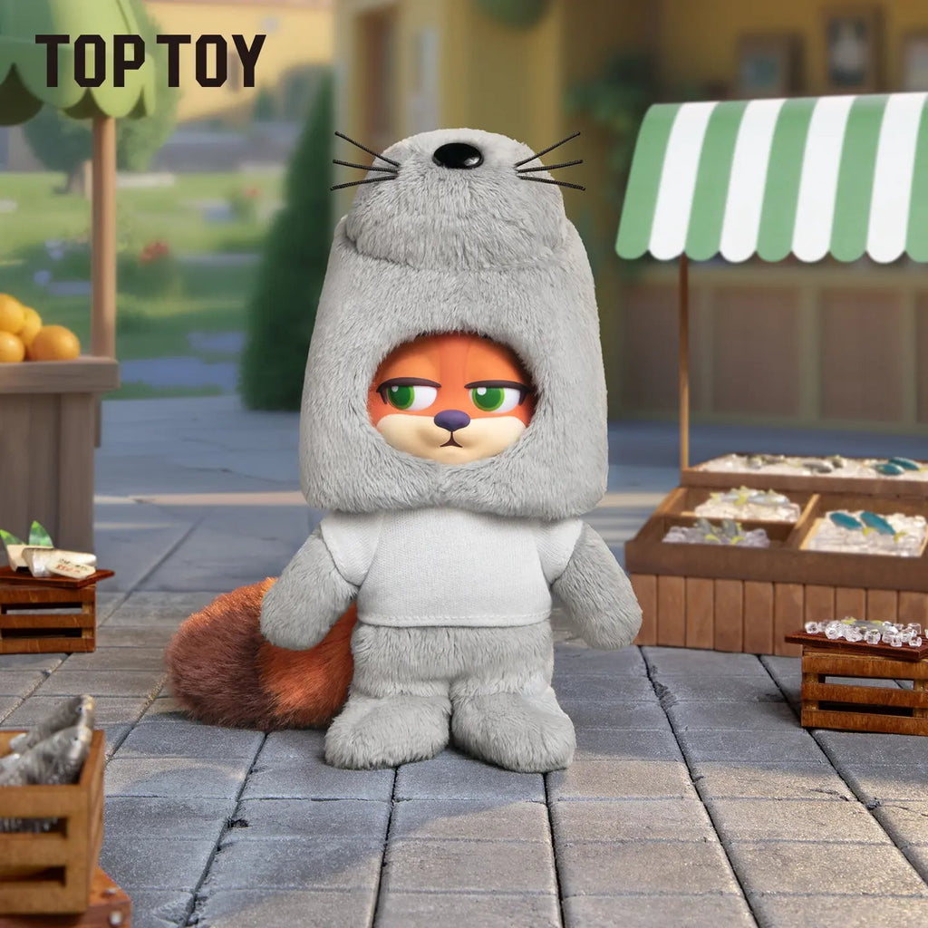 TOPTOY Zootopia 2 Nick & Judy Master Disguiser Plush Pendant Blind Box - Qootoy - Hong Kong Ying Yue Development Limited