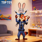 TOPTOY Zootopia Nick Wilde & Judy Hopps Police Uniform CP Assembly Jumbo Figure - Qootoy